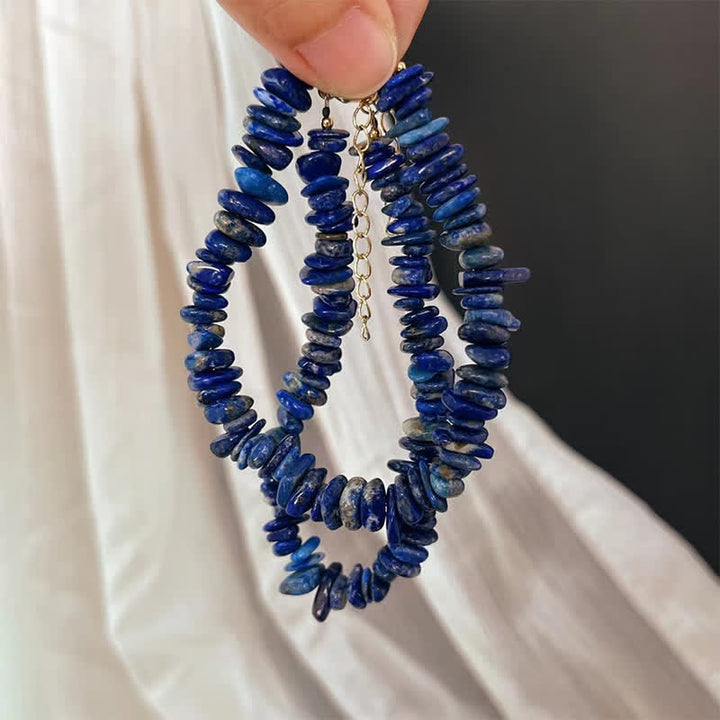Buddha Stones Armband aus Lapislazuli mit natürlichem, unregelmäßigem Design - image 7