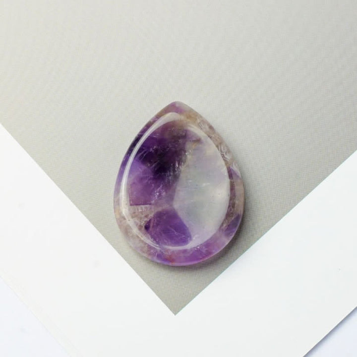 Buddha Stones, tropfenförmig, Sorgenstein, Schutzkristall, Dekoration, 45 x 35 x 8 mm - Amethyst - 45 x 35 x 8 mm - image 20