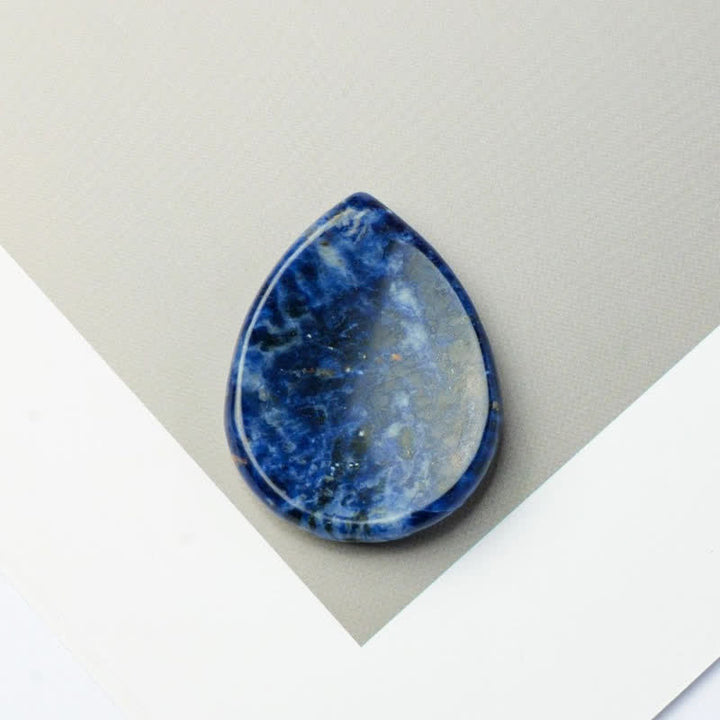 Buddha Stones, tropfenförmig, Sorgenstein, Schutzkristall, Dekoration, 45 x 35 x 8 mm - Sodalith - 45 x 35 x 8 mm - image 11