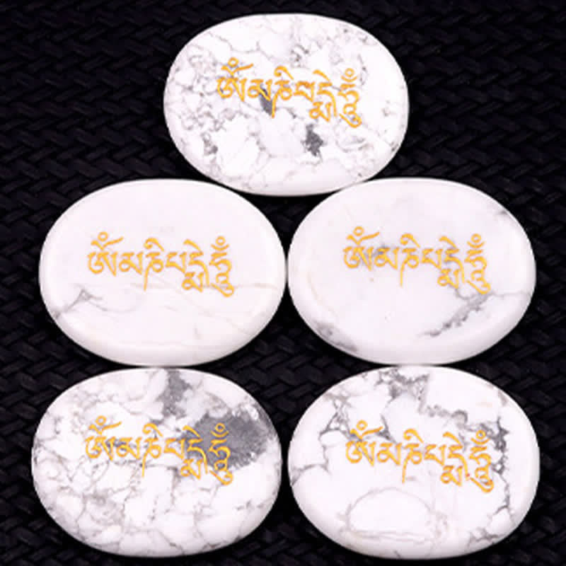 Buddha Stones Om Mani Padme Hum Amethyst Tigerauge Handschmeichler Kristalldekor 35*45mm - image 34