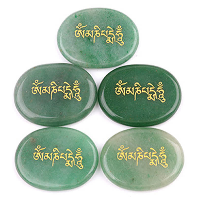 Buddha Stones Om Mani Padme Hum Amethyst Tigerauge Handschmeichler Kristalldekor 35*45mm - image 22