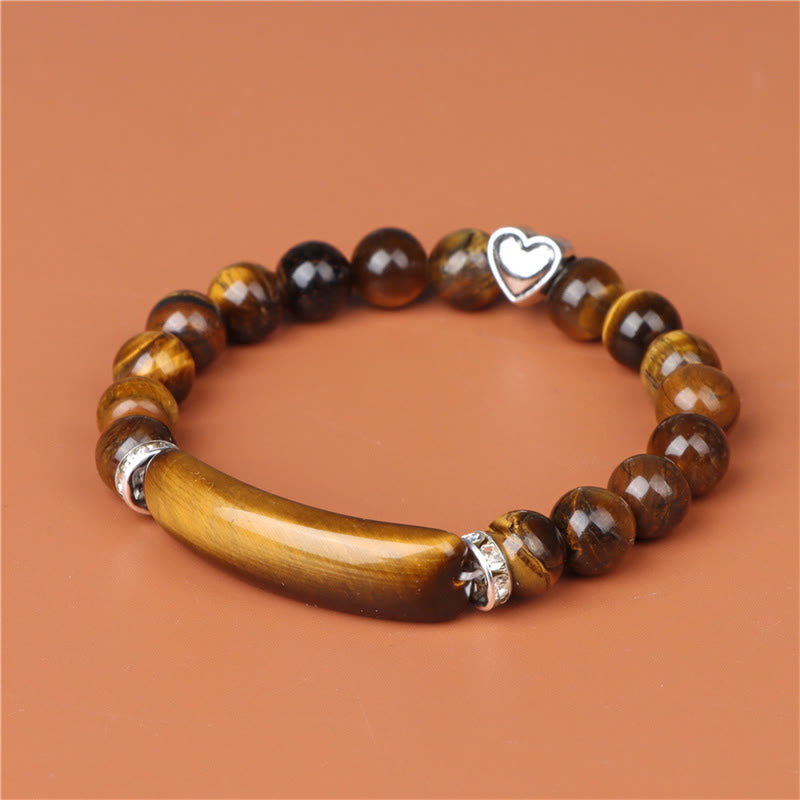 Buddha Stones Amethyst-Tigerauge-Lapislazuli-Grüner-Aventurin-Rhodonit-Dalmatiner-Jaspis-Heilarmband - image 6