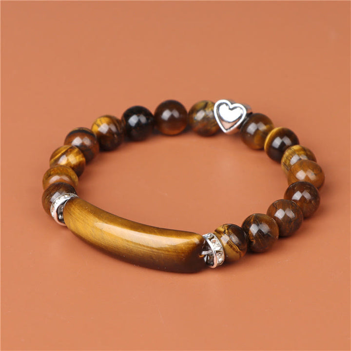Buddha Stones Amethyst-Tigerauge-Lapislazuli-Grüner-Aventurin-Rhodonit-Dalmatiner-Jaspis-Heilarmband - image 6
