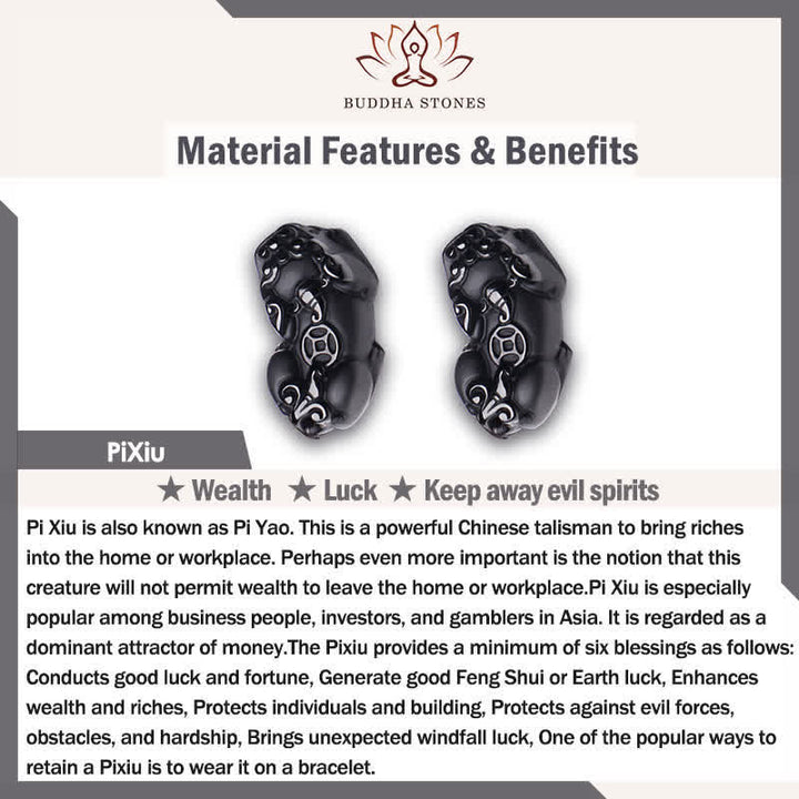 Buddha Stones Regenbogen-Obsidian-Pi-Xiu-Armband für Wohlstand und positive Transformation - image 8