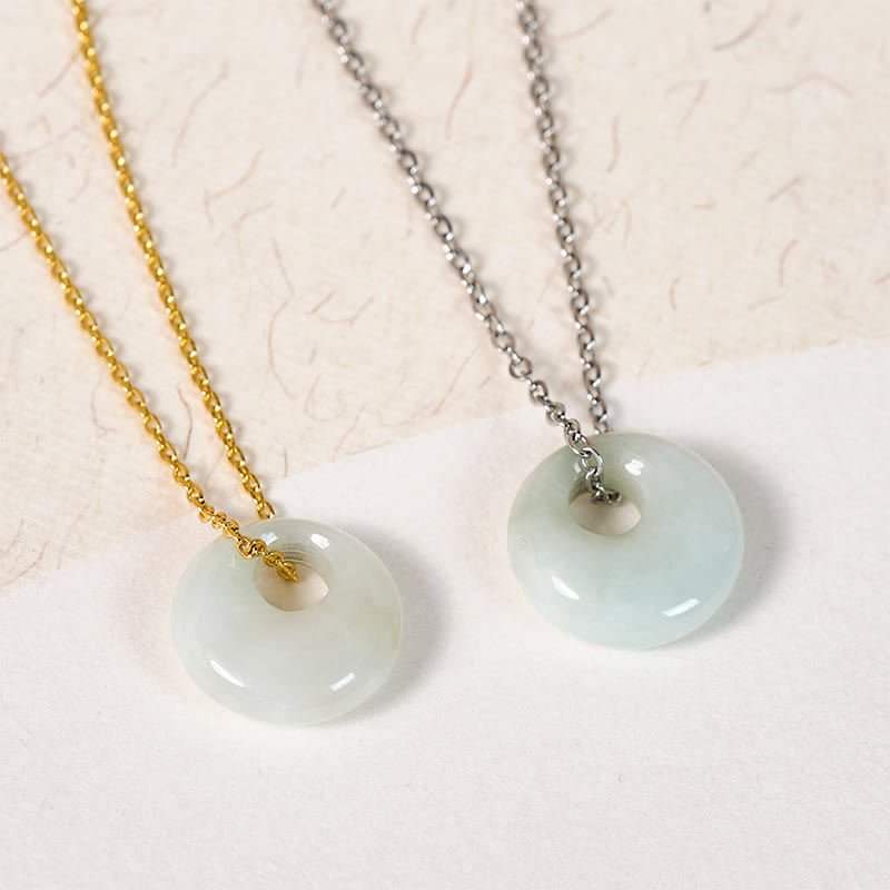 Buddha Stones Jade-Anhänger mit runder Schnalle - image 15