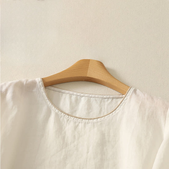 Buddha Stones Sommerliche Kurzarm-T-Shirts für Damen mit Blumenmuster - image 17