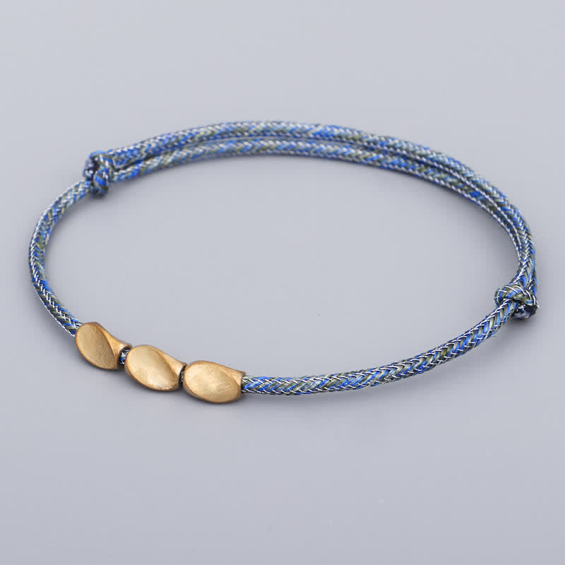 Buddha Stones Mehrfarbiges Balance-Armband aus gold-kupferfarbenen Perlen - image 11