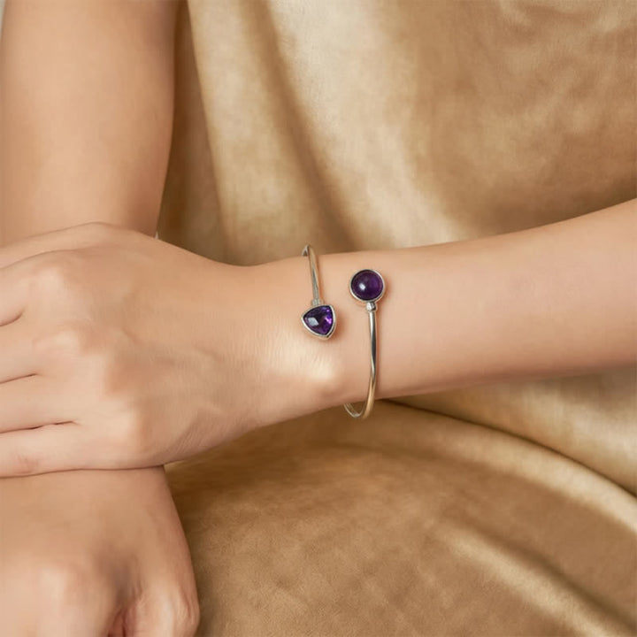 Buddha Stones Amazonit-Armband mit verschiedenen Kristallen, offen und verstellbar - image 18