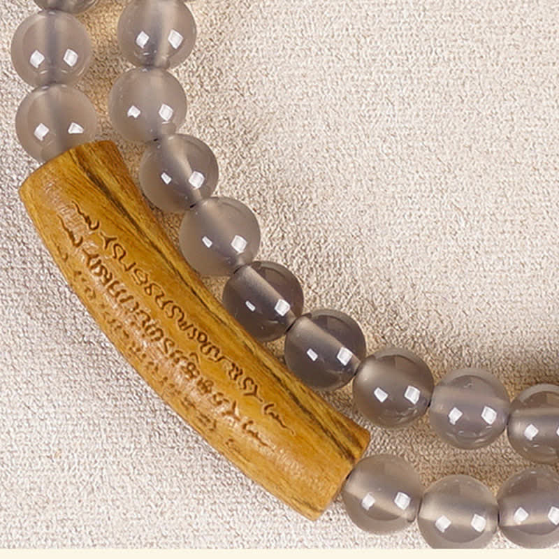 Buddha Stones Doppelt gewickeltes Balance-Armband aus rotem Achat und grünem Aventurin, inspiriert von den fünf buddhistischen Geboten - image 17