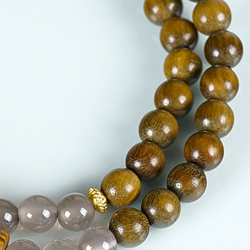 Buddha Stones Doppelt gewickeltes Balance-Armband aus rotem Achat und grünem Aventurin, inspiriert von den fünf buddhistischen Geboten - image 18