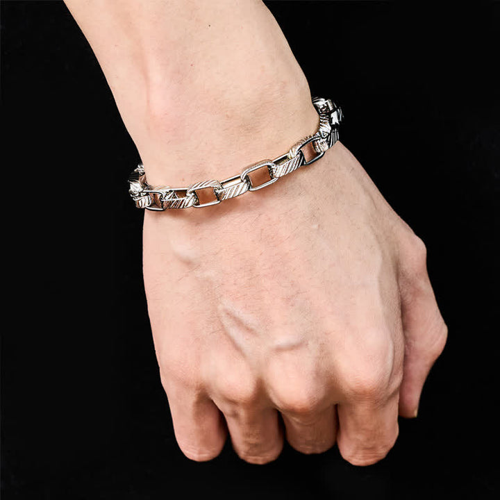 Buddha Stones Massives, geflochtenes Armband im kubanischen Stil - image 3