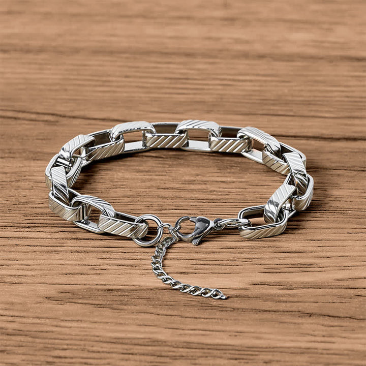 Buddha Stones Massives, geflochtenes Armband im kubanischen Stil - image 2