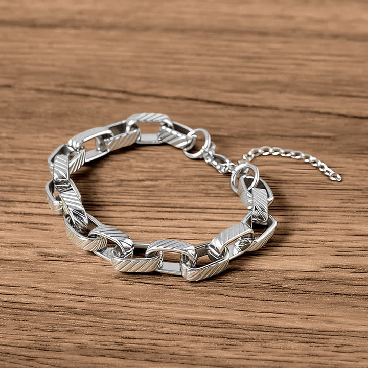 Buddha Stones Massives, geflochtenes Armband im kubanischen Stil - image 1