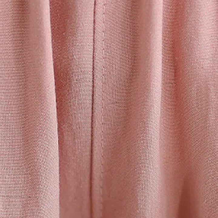 Buddha Stones Lässige, einfarbige Damen-Hose mit schmal zulaufendem Bein und Taschen für den Sommer - image 23