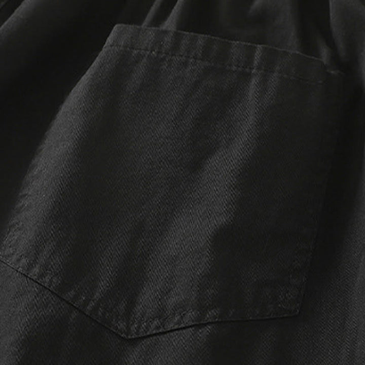 Buddha Stones Lässige, einfarbige Damenhose mit elastischem Bund, schmal zulaufendem Bein und Taschen – perfekt für den Sommer - image 7