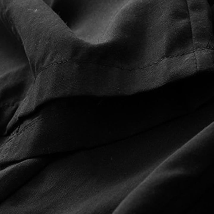 Buddha Stones Minimalistische, einfarbige, gerade geschnittene Damenhose mit Kordelzug und Taschen für den Sommer - image 9