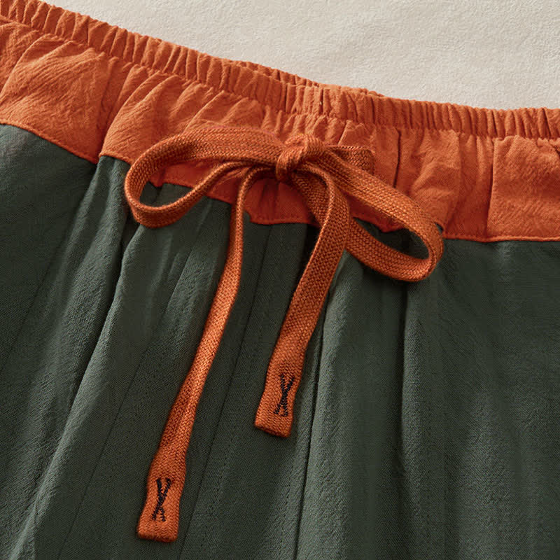 Buddha Stones Damen-Haremshose aus Cord-Baumwolle mit Thermo-Fleece-Futter und Taschen in Farbkontrast - image 37