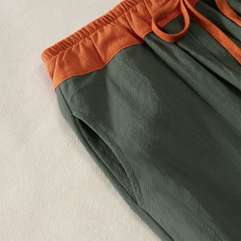 Buddha Stones Damen-Haremshose aus Cord-Baumwolle mit Thermo-Fleece-Futter und Taschen in Farbkontrast - image 36