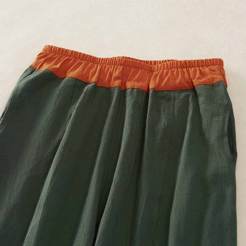 Buddha Stones Damen-Haremshose aus Cord-Baumwolle mit Thermo-Fleece-Futter und Taschen in Farbkontrast - image 38