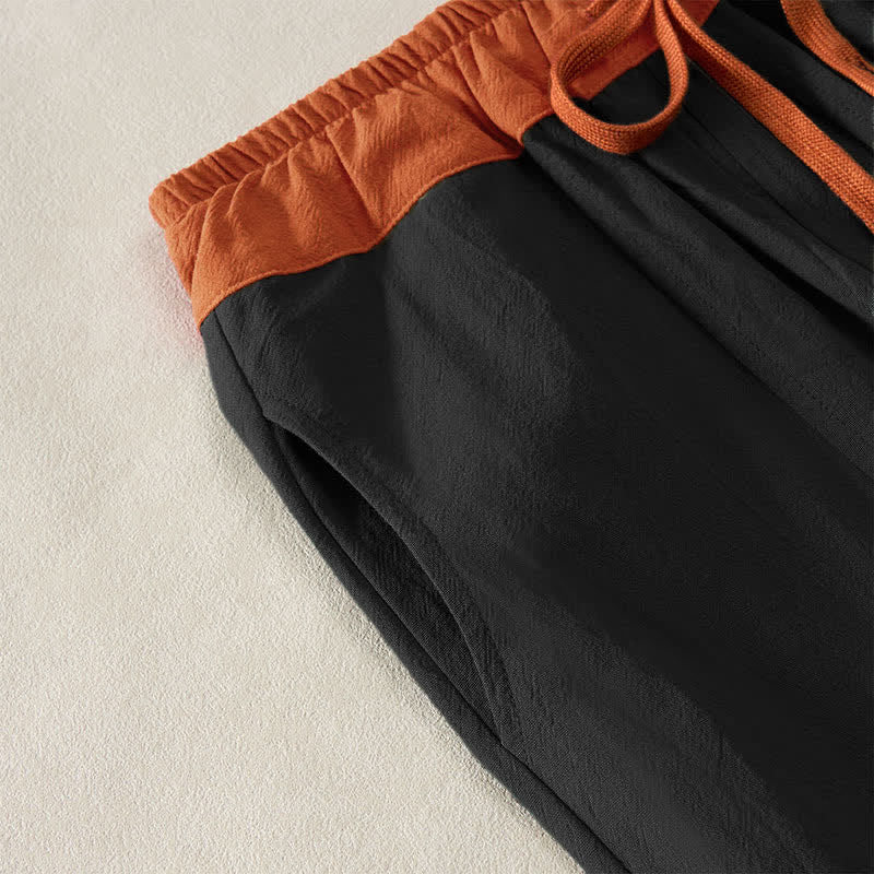 Buddha Stones Damen-Haremshose aus Cord-Baumwolle mit Thermo-Fleece-Futter und Taschen in Farbkontrast - image 42