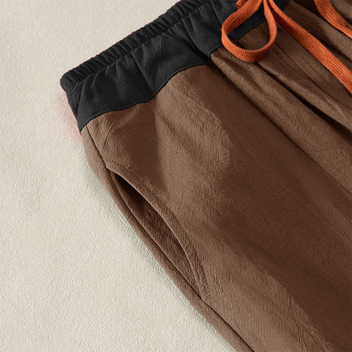 Buddha Stones Damen-Haremshose aus Cord-Baumwolle mit Thermo-Fleece-Futter und Taschen in Farbkontrast - image 48