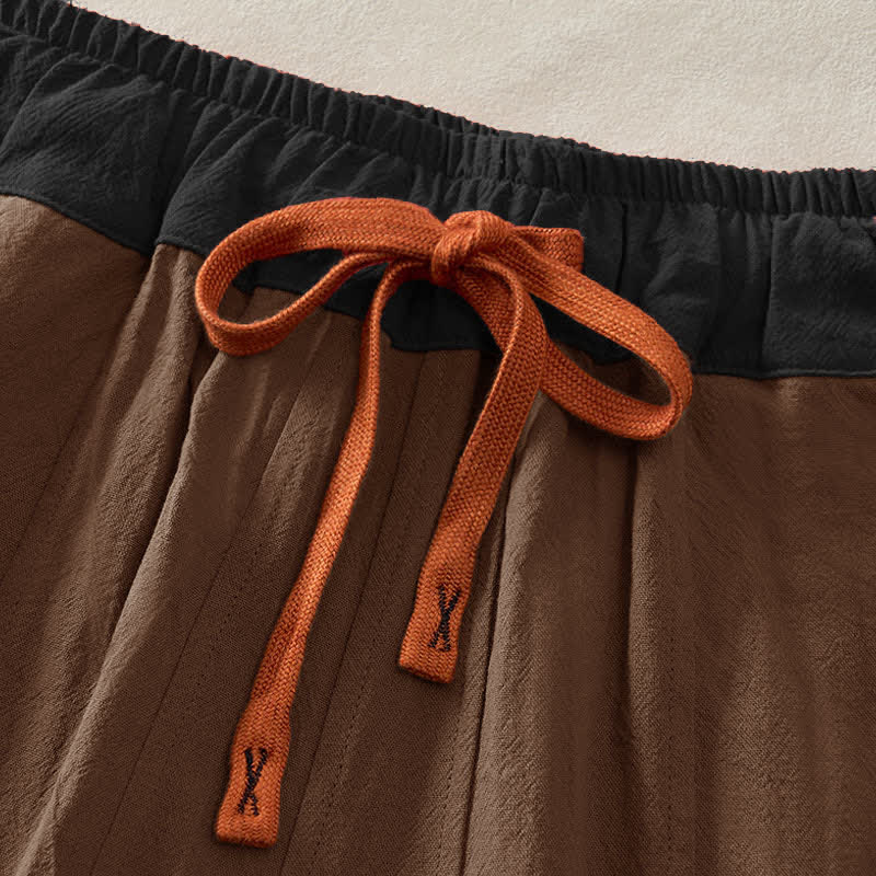 Buddha Stones Damen-Haremshose aus Cord-Baumwolle mit Thermo-Fleece-Futter und Taschen in Farbkontrast - image 49