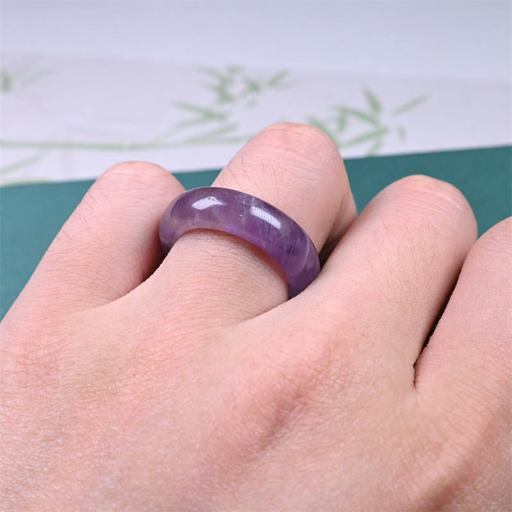 Buddha Stones Natürlicher Amethyst-Ring zur Förderung des spirituellen Bewusstseins - image 5