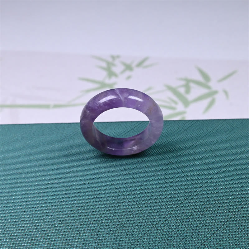 Buddha Stones Natürlicher Amethyst-Ring zur Förderung des spirituellen Bewusstseins - image 4