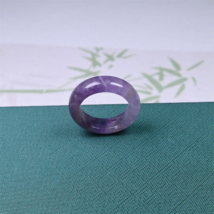 Buddha Stones Natürlicher Amethyst-Ring zur Förderung des spirituellen Bewusstseins - image 4