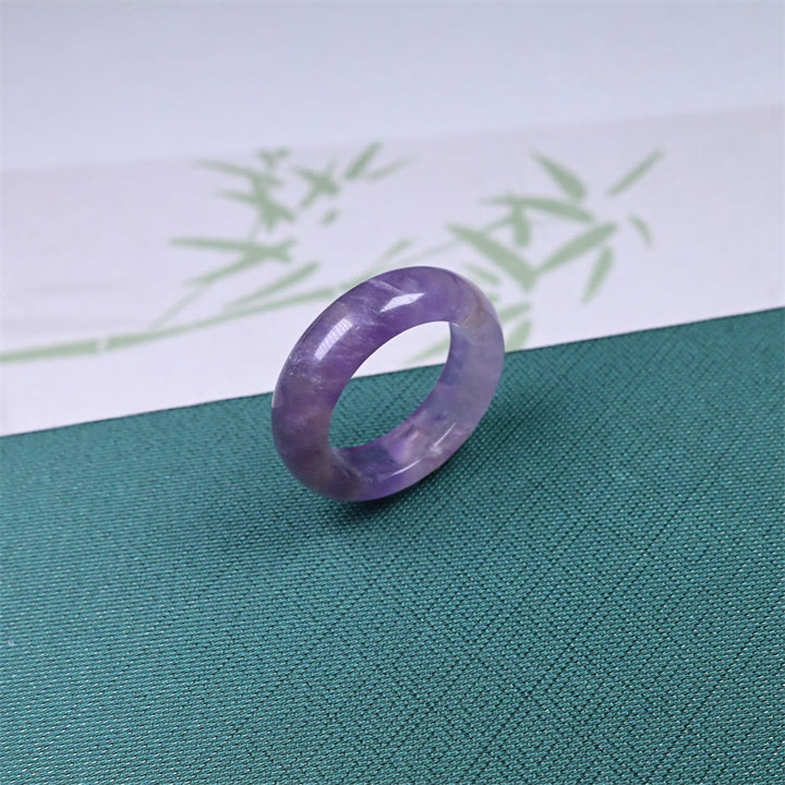 Buddha Stones Natürlicher Amethyst-Ring zur Förderung des spirituellen Bewusstseins - image 2