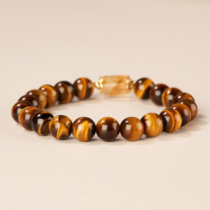 Buddha Stones Stärke-Armband mit Tigerauge-Citrinperlen - image 2