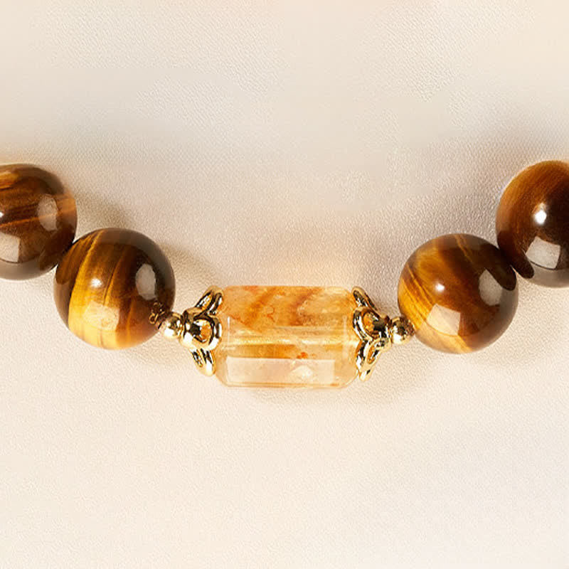 Buddha Stones Stärke-Armband mit Tigerauge-Citrinperlen - image 11