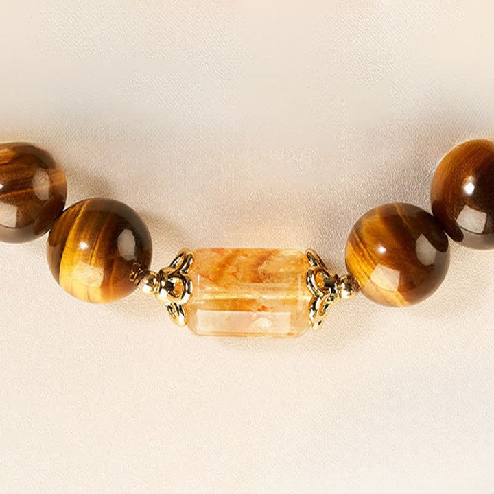 Buddha Stones Stärke-Armband mit Tigerauge-Citrinperlen - image 11
