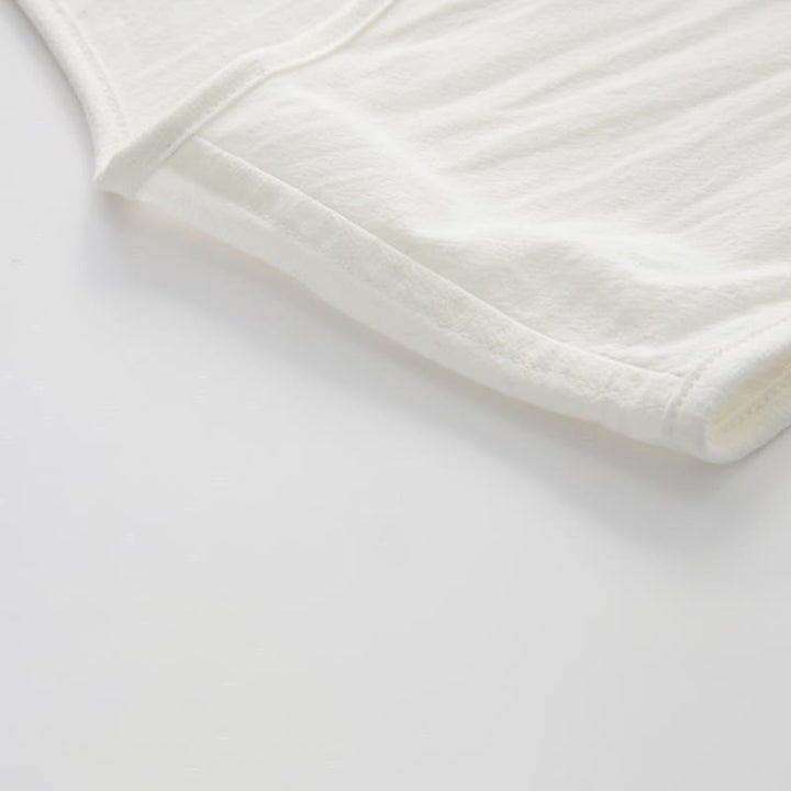 Buddha Stones Sommerliches ärmelloses Tanktop im Tang-Stil mit Froschknopfleiste, Seitenschlitz, Hohlsaum und Taschen für Herren - image 10