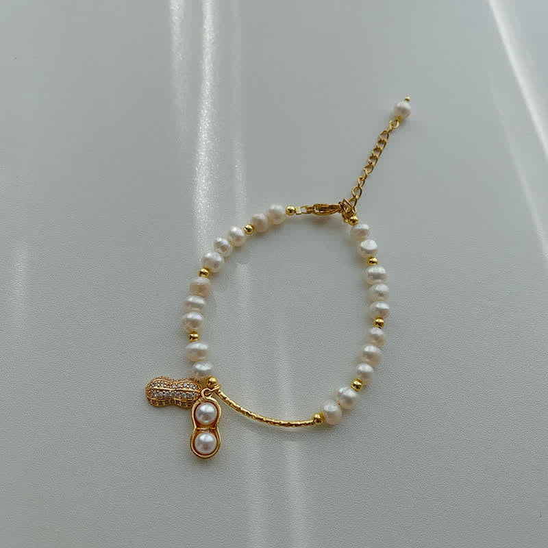 Buddha Stones Perlenarmband mit Erdnussmotiv und Weisheitsbotschaft - image 9
