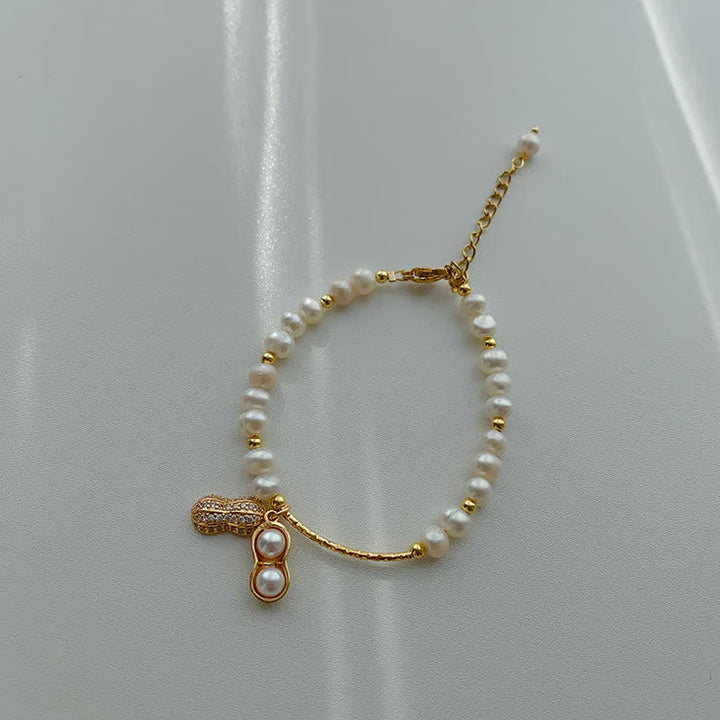 Buddha Stones Perlenarmband mit Erdnussmotiv und Weisheitsbotschaft - image 9