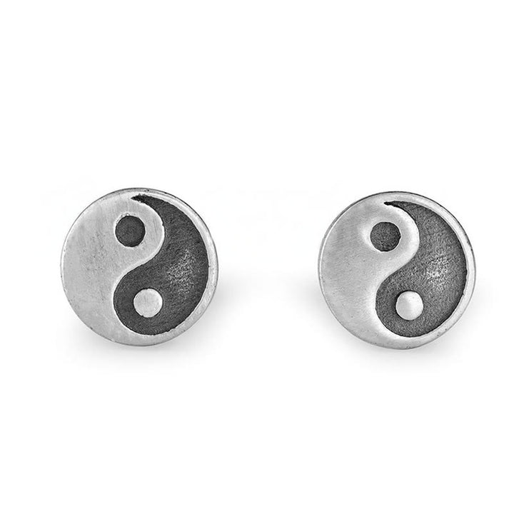Buddha Stones Ohrstecker aus 925er Sterlingsilber mit Yin-Yang-Symbol - image 5