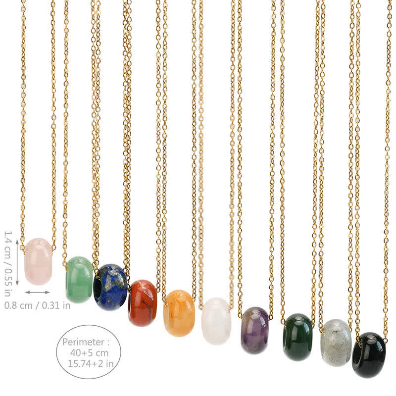 Buddha Stones Natürliche Rosenquarz- und grüne Aventurin-Rundkristall-Heilungskette - image 27