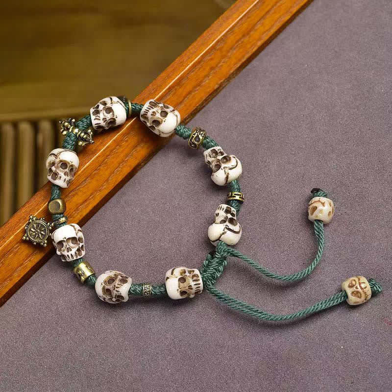 Buddha Stones Knochenperlen-Armband „Der Herr des Leichenwaldes – Neubeginn“ - image 1