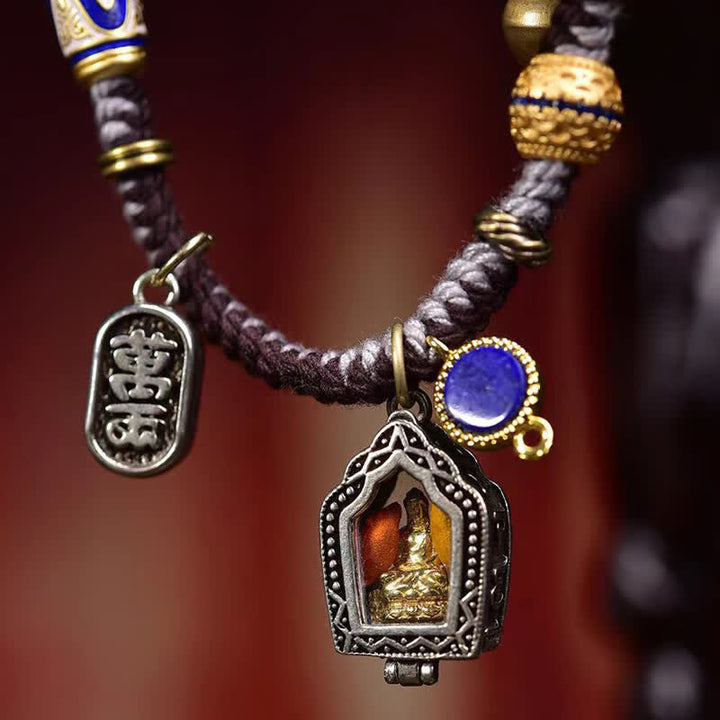 Buddha Stones Kupfernes Buddha-Armband aus geflochtenem Seil – Symbol des Mitgefühls - image 4
