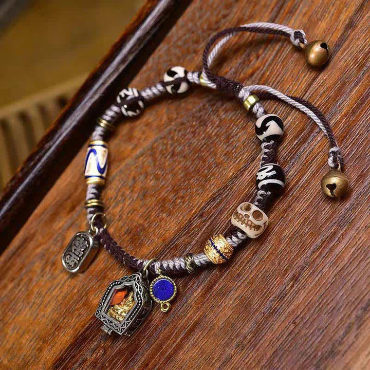 Buddha Stones Kupfernes Buddha-Armband aus geflochtenem Seil – Symbol des Mitgefühls - image 1