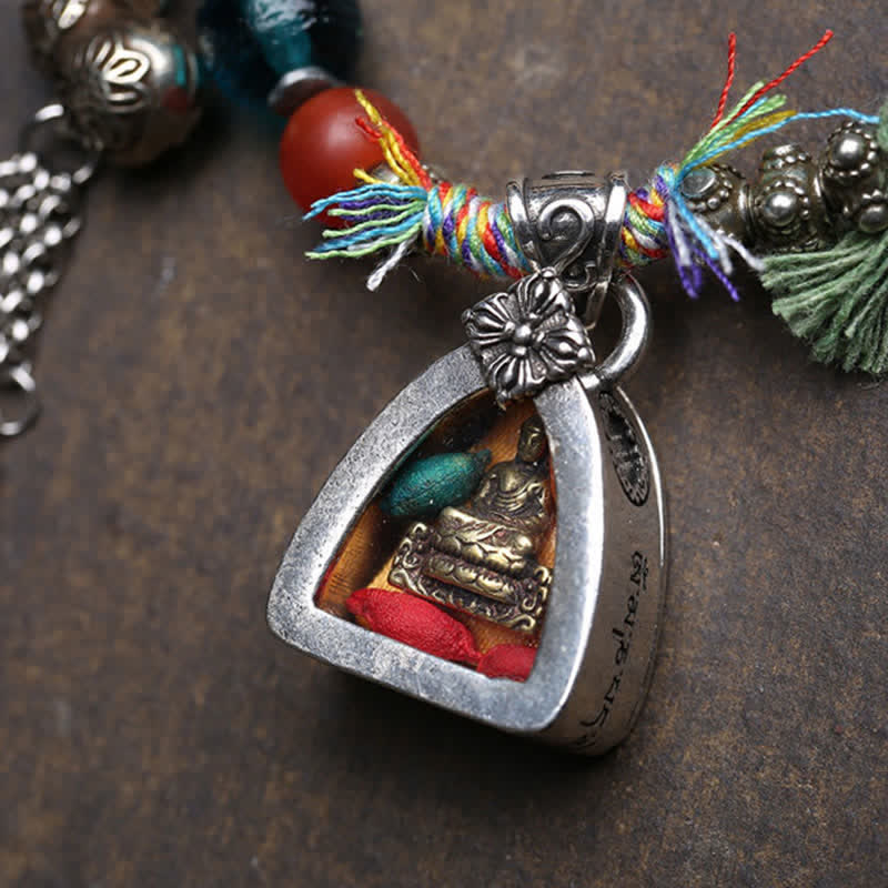 Buddha Stones Kupfernes Buddha-Amitabha-Armband aus geflochtenem Seil – ein Symbol der Gelassenheit - image 7