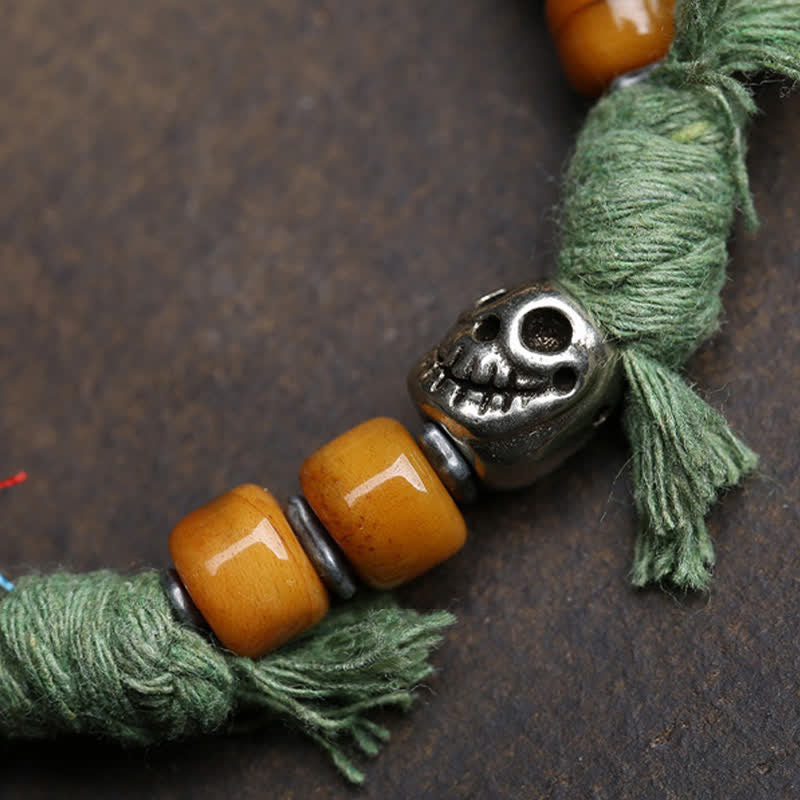 Buddha Stones Kupfernes Buddha-Amitabha-Armband aus geflochtenem Seil – ein Symbol der Gelassenheit - image 8