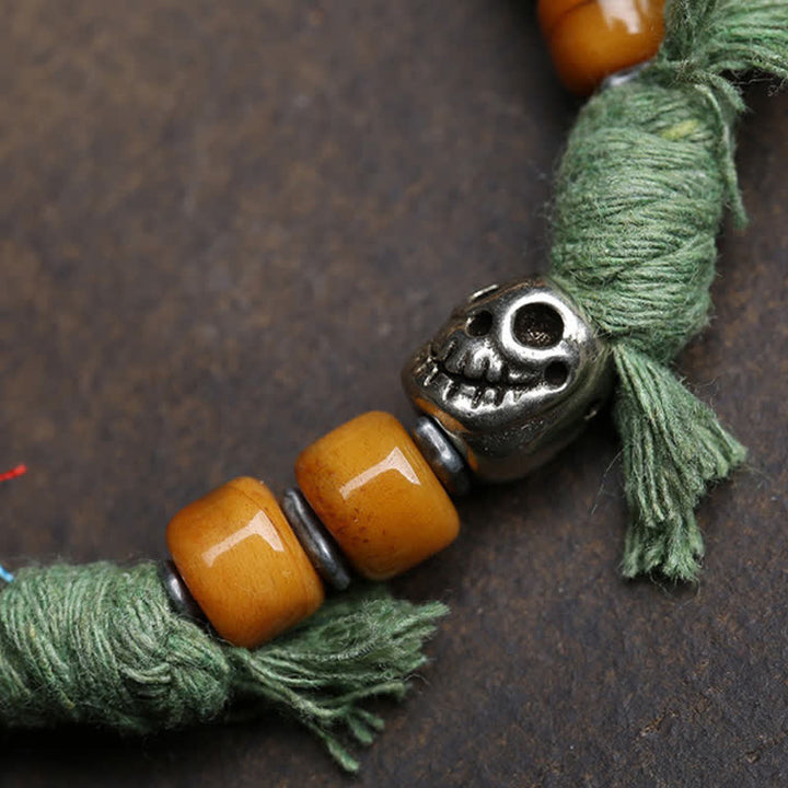 Buddha Stones Kupfernes Buddha-Amitabha-Armband aus geflochtenem Seil – ein Symbol der Gelassenheit - image 8