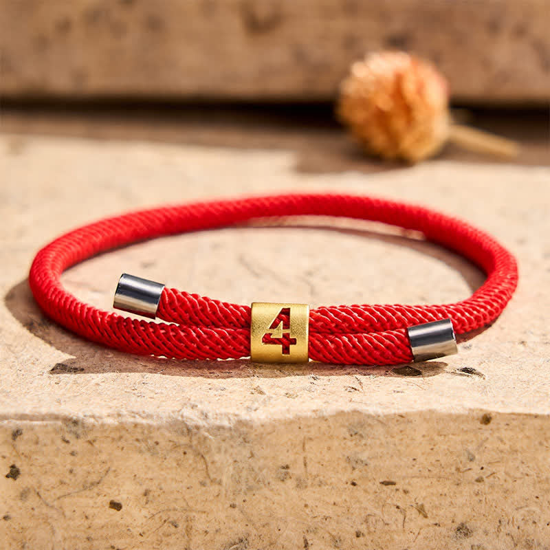 Buddha Stones Armband mit verstellbarer Schnur und einstelligen Engelszahlen zum Schutz - image 15