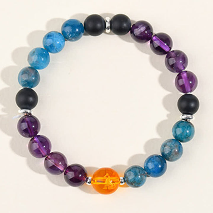 Buddha Stones Armband aus natürlichen Kristallen, silberglänzendem Obsidian, chinesischem Tierkreiszeichen und Schutzsymbol - image 45