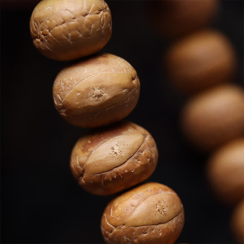 Buddha Stones Phönixauge Bodhi Weisheit Tibetische gravierte Quasten-Armband-Mala - image 8