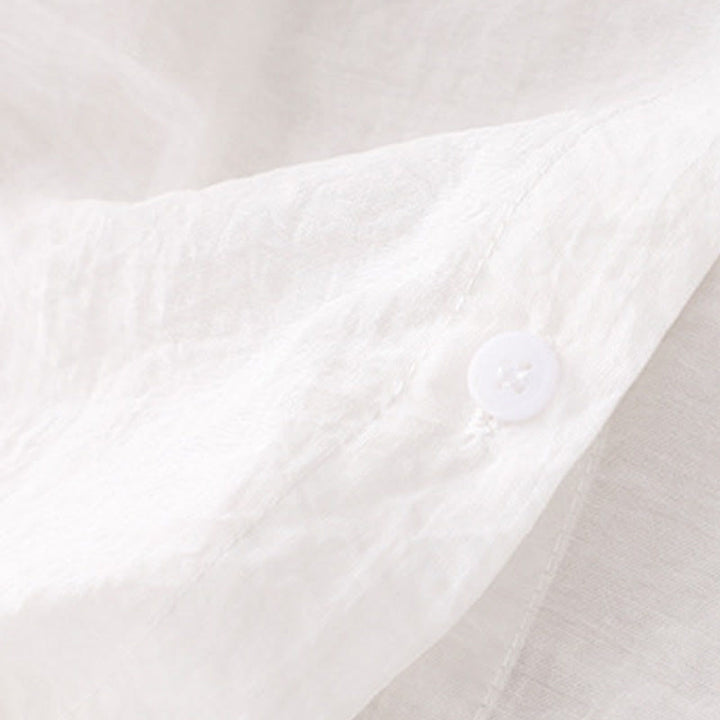Buddha Stones Lässige, einfarbige Damen-Langarmshirts mit Kapuze und Kordelzug für den Sommer - image 15