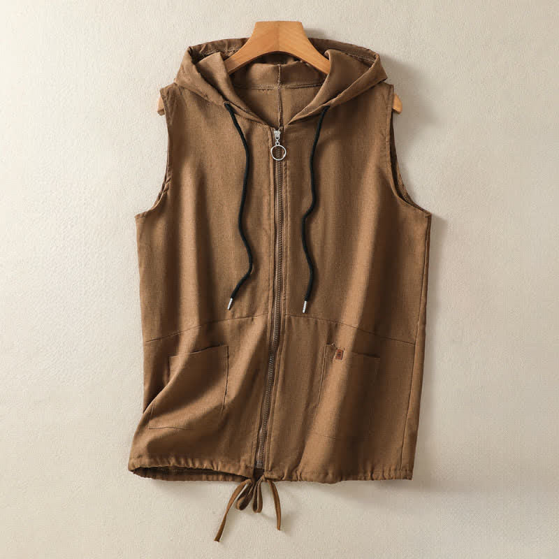 Buddha Stones Lässiges, ärmelloses Kapuzenshirt mit Kordelzug und Taschen für Damen – mit Reißverschluss und Taschen - Peru - US12, UK/AU16, EU44 (2XL) - image 19