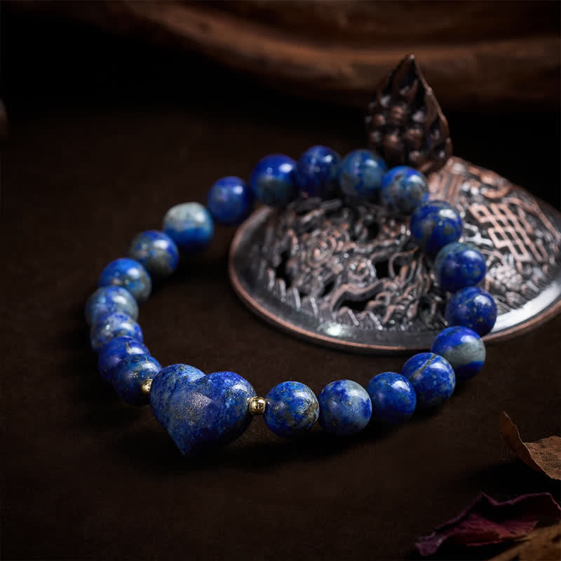 Buddha Stones Natürliches Amethyst-Grünes Aventurin-Tigerauge-Erdbeerquarz-Liebesherz-Spirituelles Armband - image 39